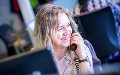 Employee On The Phone
