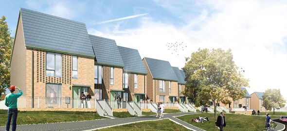 CGI of new homes on Balderstone Road
