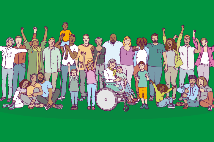 Large Diverse Group Large Diverse Group