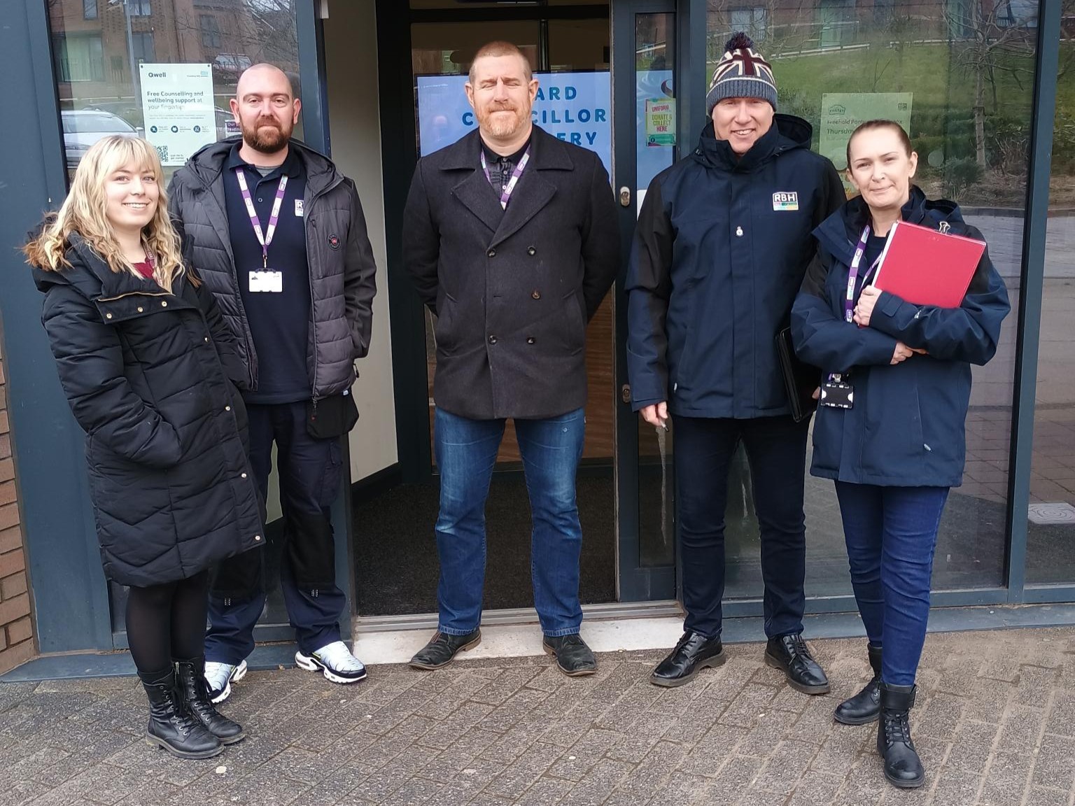 RBH Kirkholt neighbourhoods team at the Strand Hub