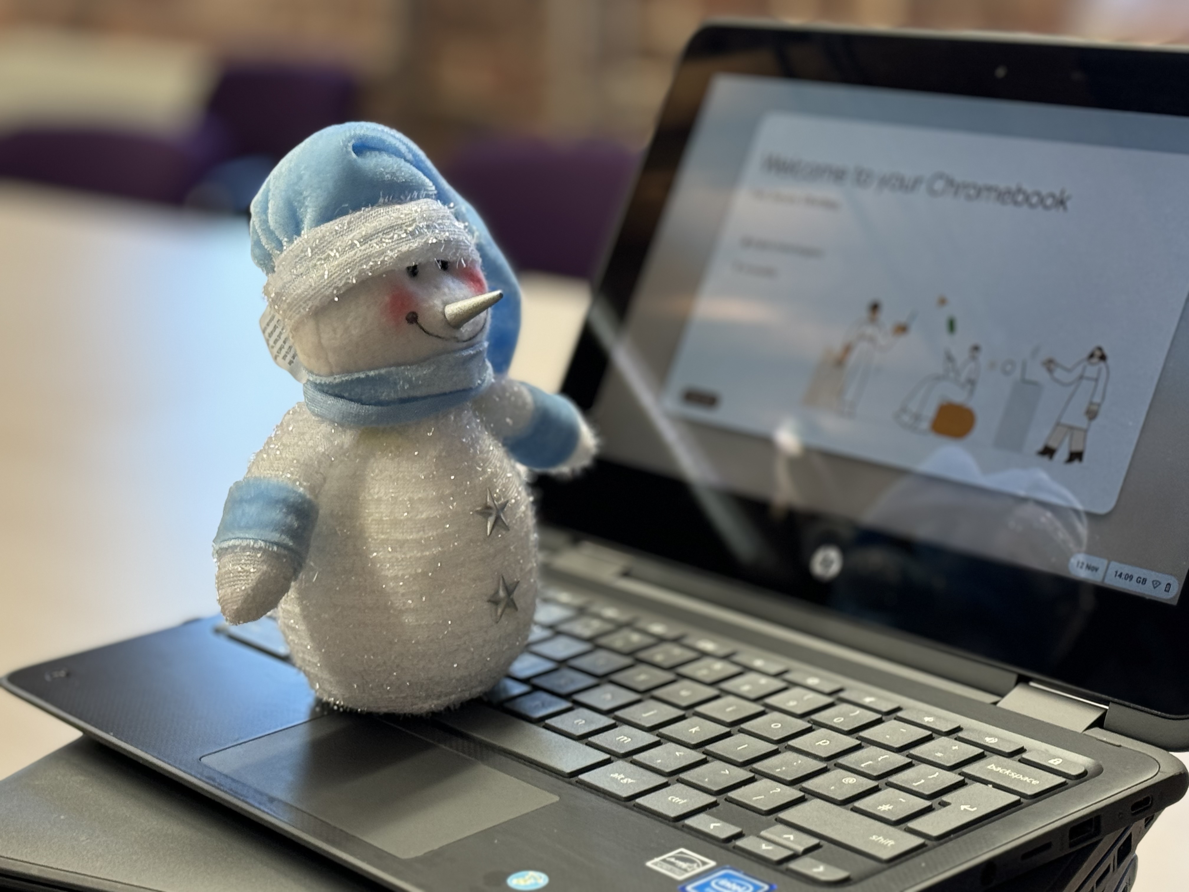 Chromebook Snowman